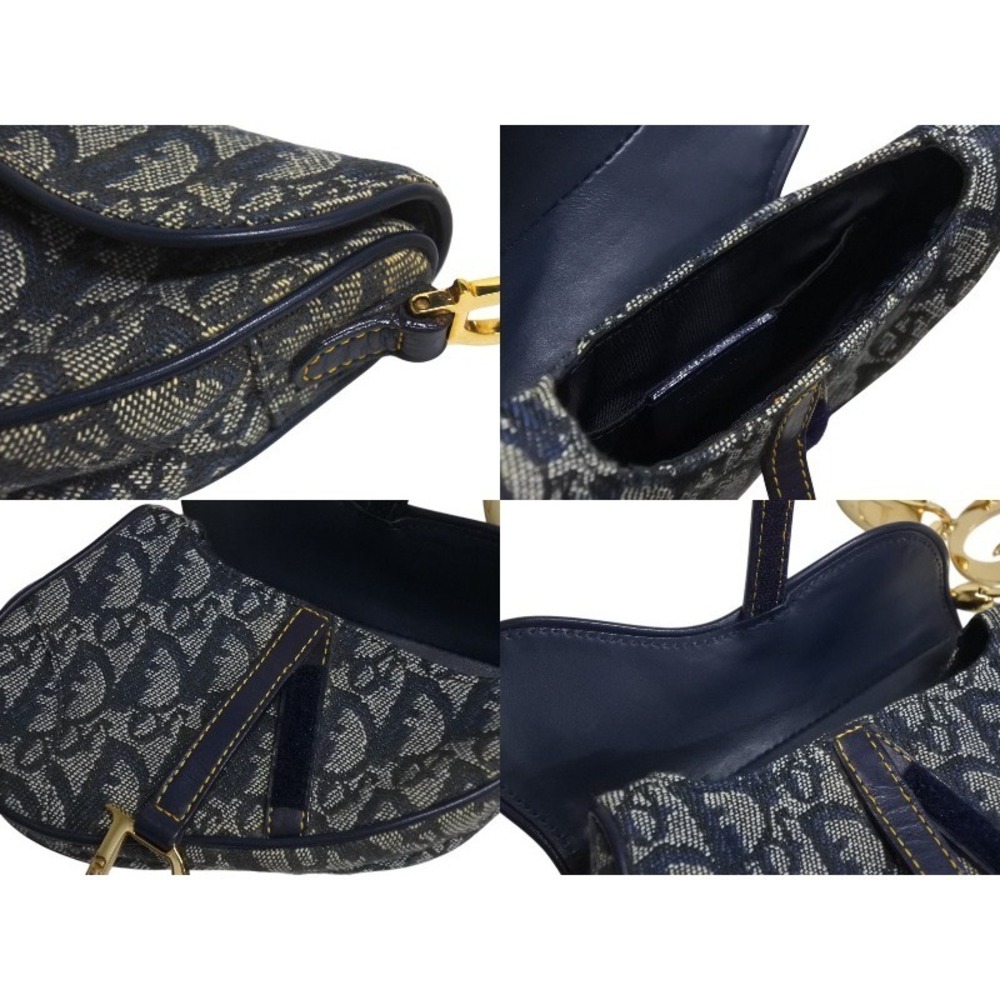 Dior Trotter Christian Bag Blue Saddle Navy - Picture 9 of 10